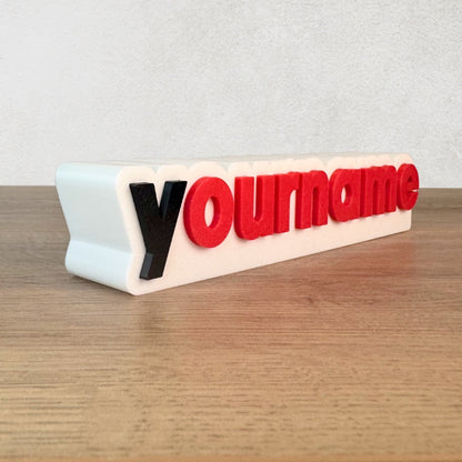 Personalised Nutella Style Name Sign - Customise With Any Name