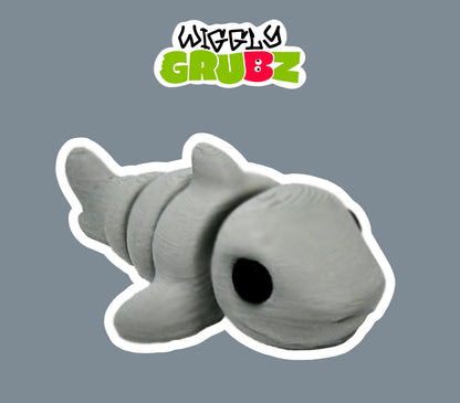 Baby Shark Wiggly Grubz Fidget Animal Toy For Creative Play