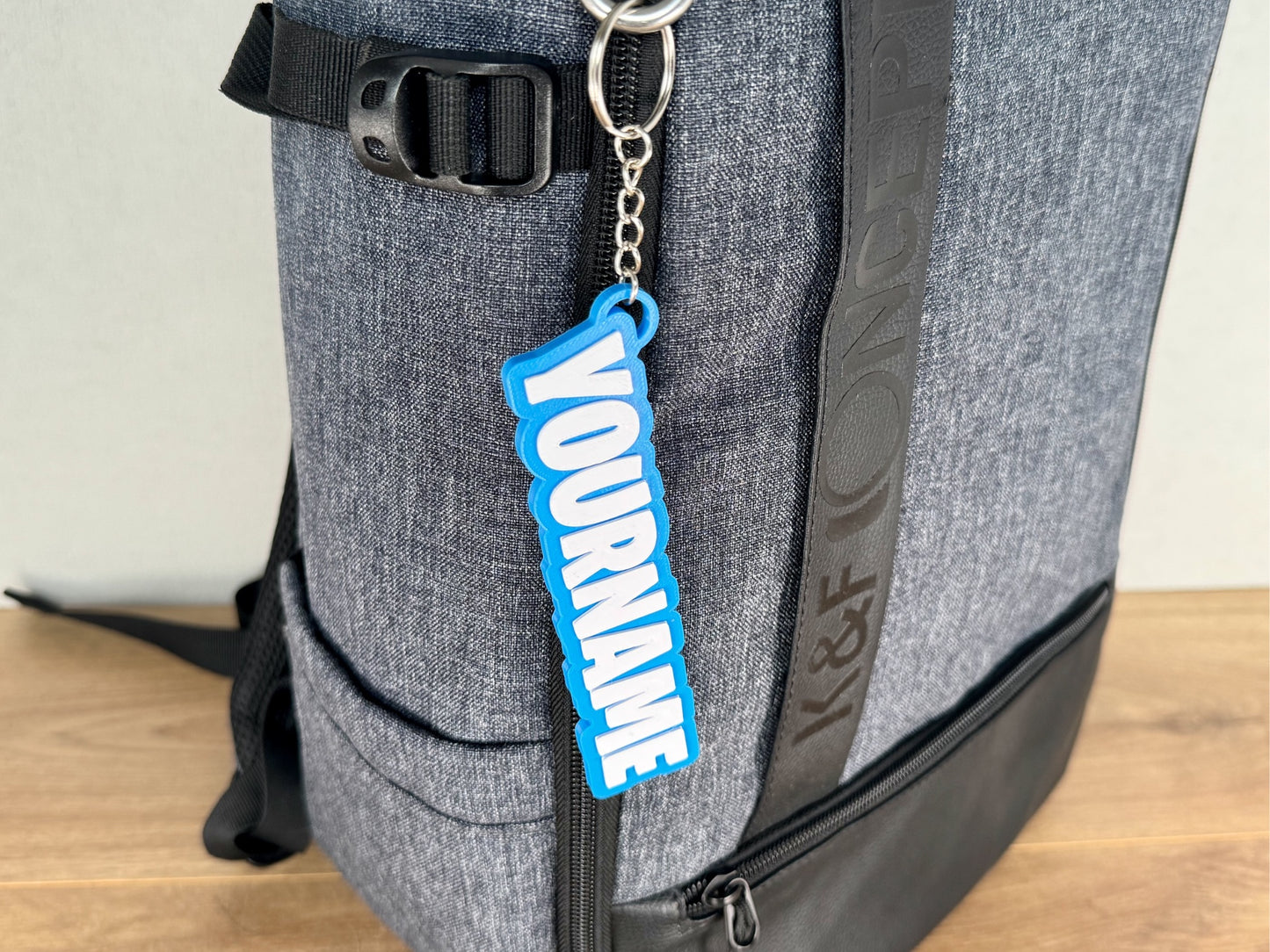 Personalised Fortnite Inspired Keyring - Customise With Any Name